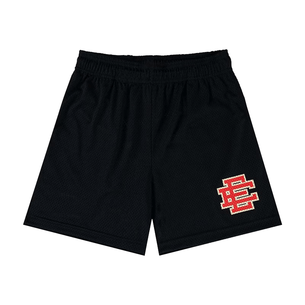 Eric Emanuel Shorts Black Red EE Short Merch Gifts For Husband-1
