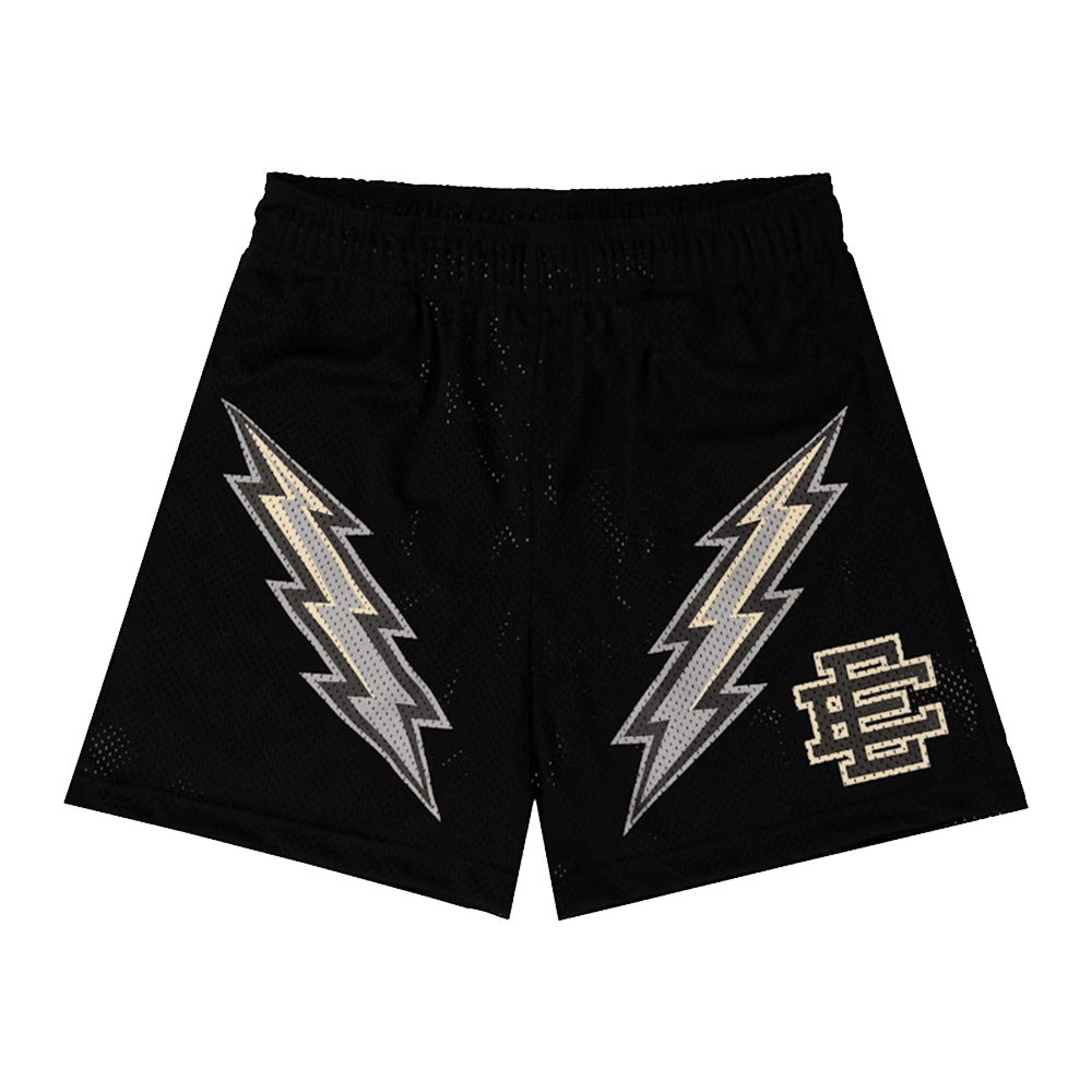 Eric Emanuel Shorts Bolt Black EE Short Merch Best Gifts For Brother-1