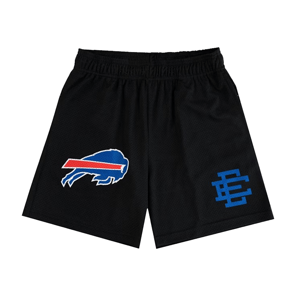 Eric Emanuel Shorts EE X NFL Buffalo Bills Short Black EE Merch Gifts For Football Fan-1