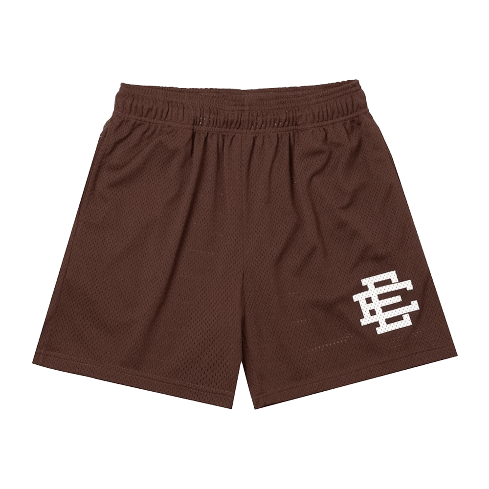 Eric Emanuel Shorts Eric Emanuel EE Short Brown White Merch Best Gifts For Boyfriend-1