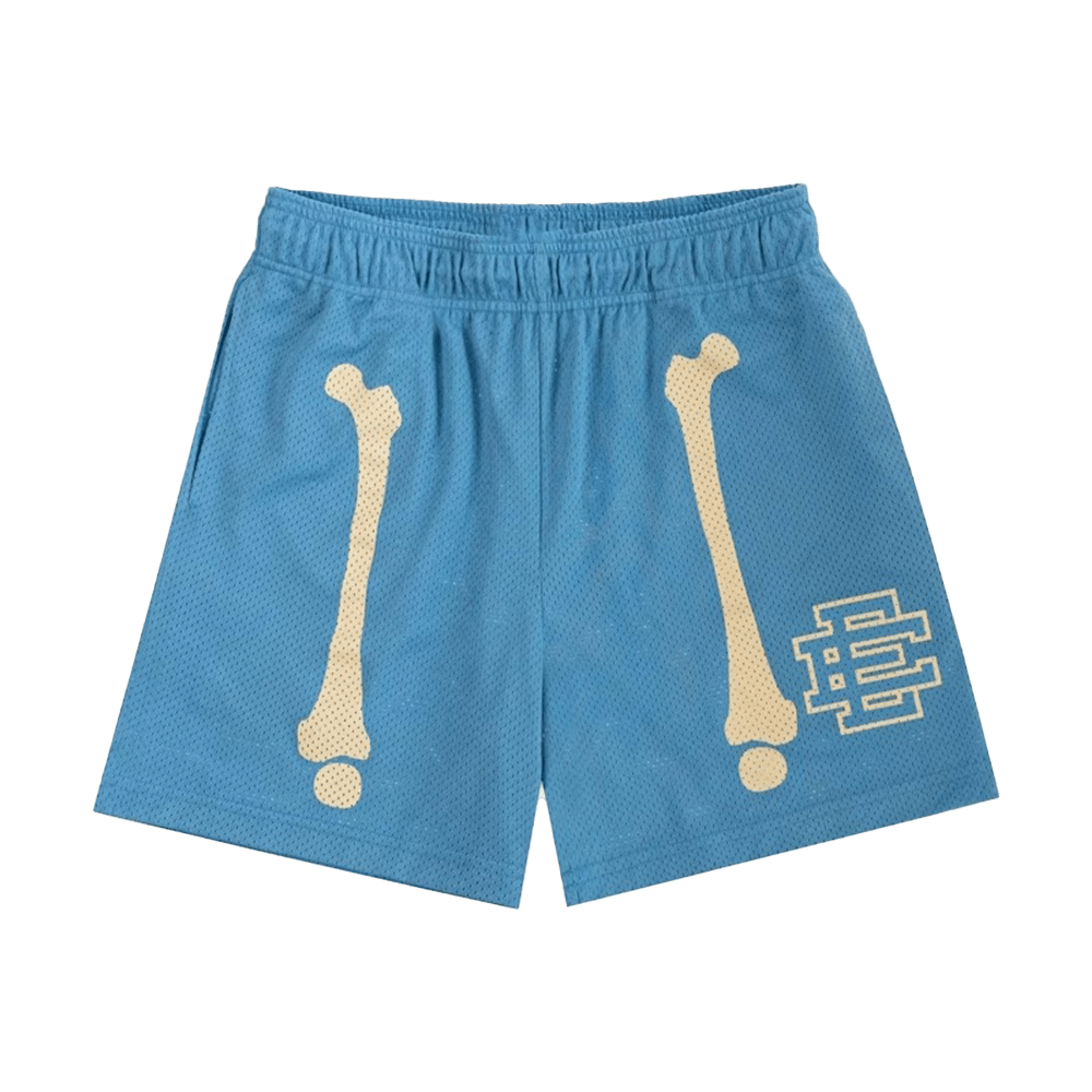 Eric Emanuel Shorts Eric Emanuel EE Short Carolina Blue Bones Merch Best Gifts For Him-1