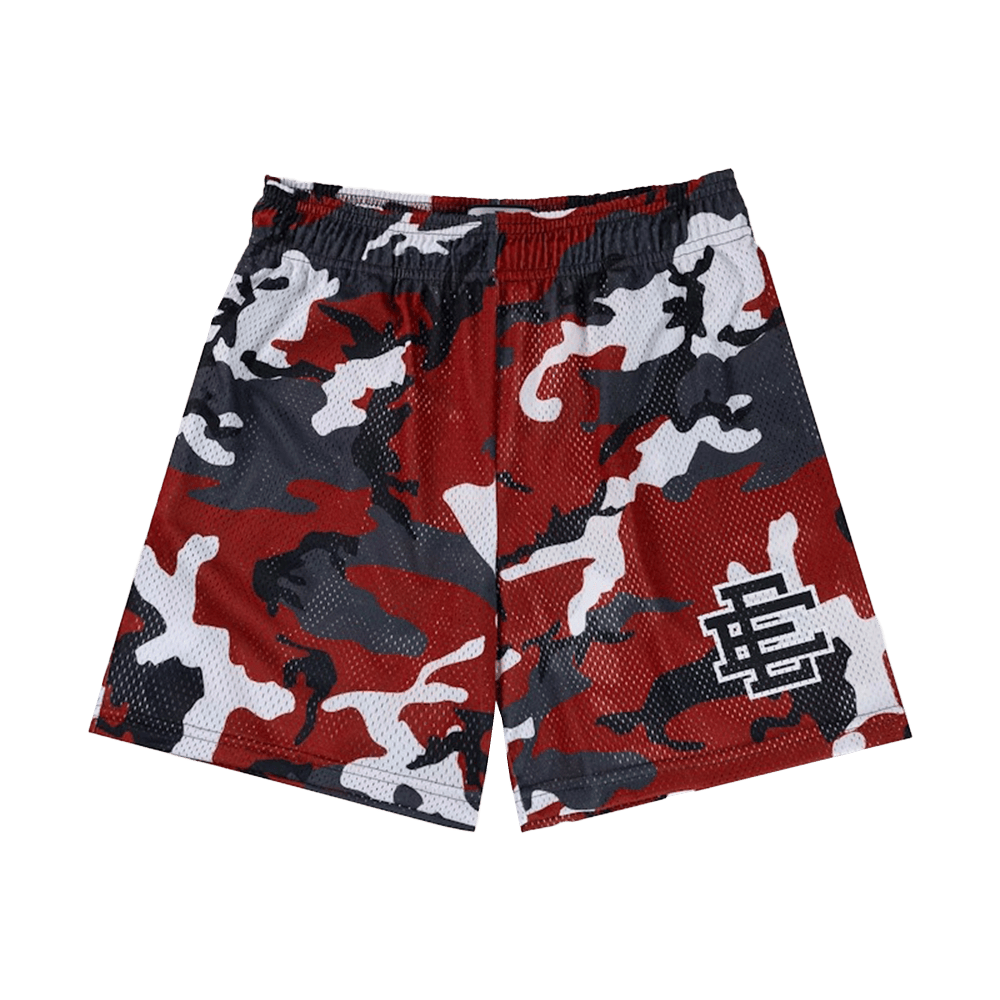 Eric Emanuel Shorts Maroon Black Camo EE Short Merch Gifts For Son-1