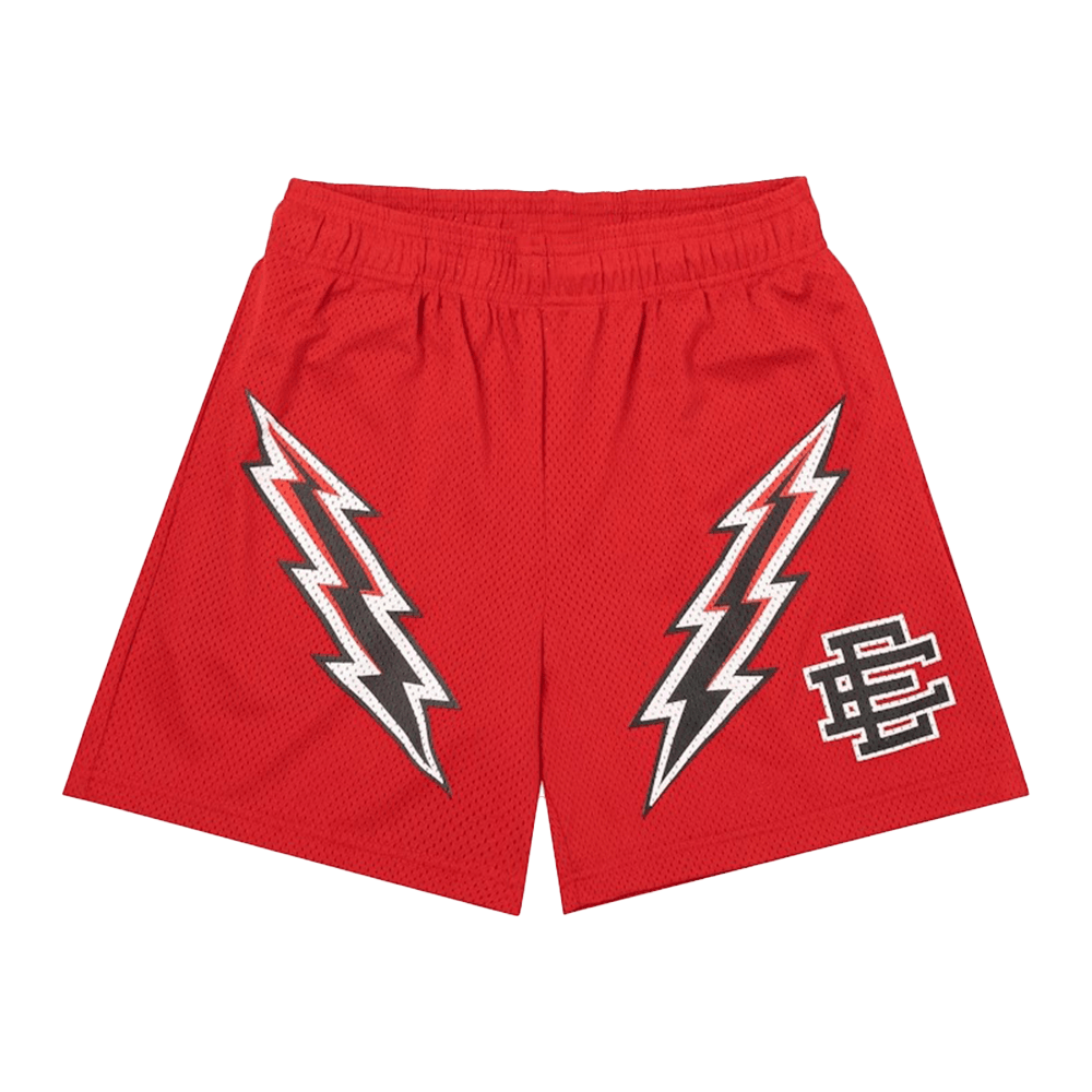 Eric Emanuel Shorts Red Bolt EE Short Merch Presents For Boyfriend-1