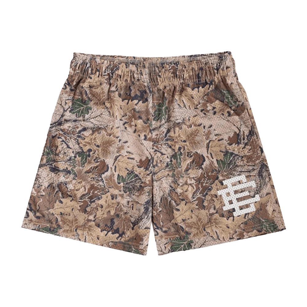 Eric Emanuel Shorts Tan EE Leafy Camo Short Merch Great Gifts For Wife-1