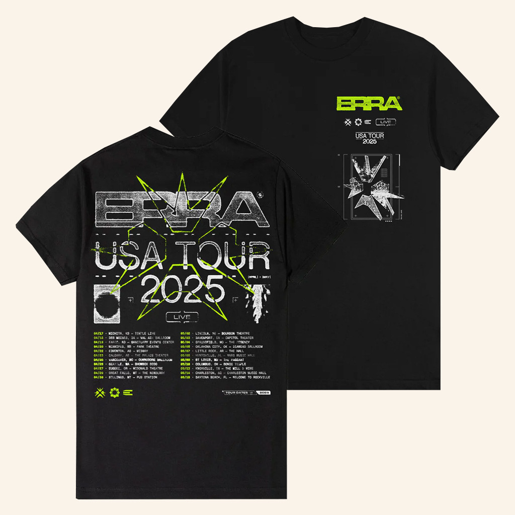 Erra Merch Shop Erra Live T-Shirt Presents For Boyfriend-1