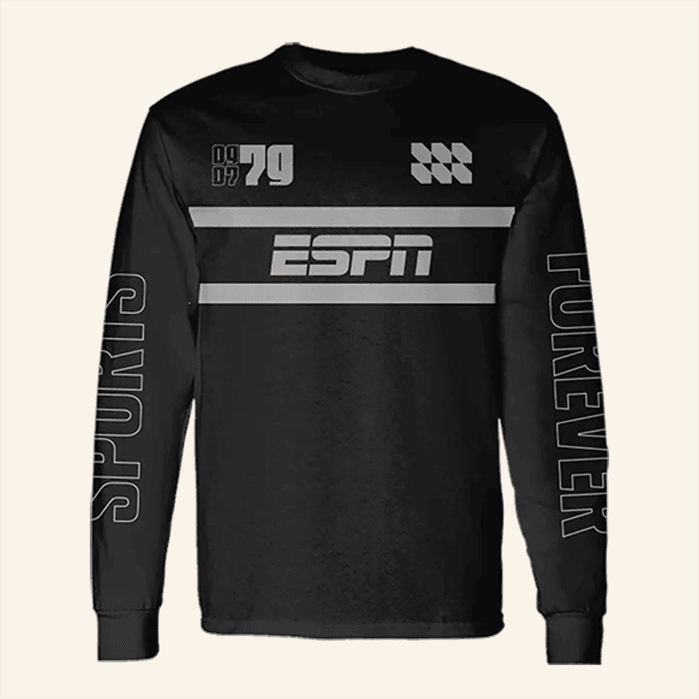 Espn Merch 79 Sports Forever Moto Jersey Long Shirt Gifts For Friends Birthday Gifts For Him-1