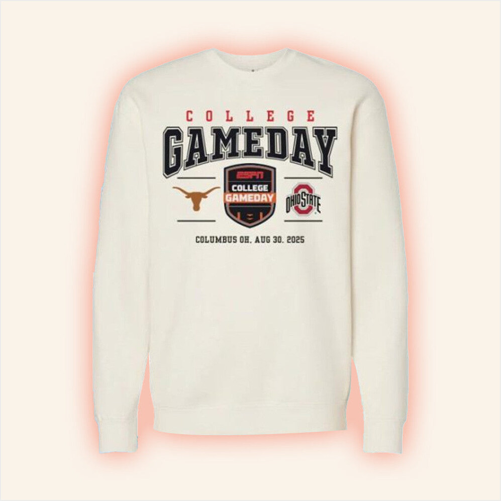 Espn Merch College Gameday Texas Vs Ohio State Sweatshirt Birthday Present For Him-1