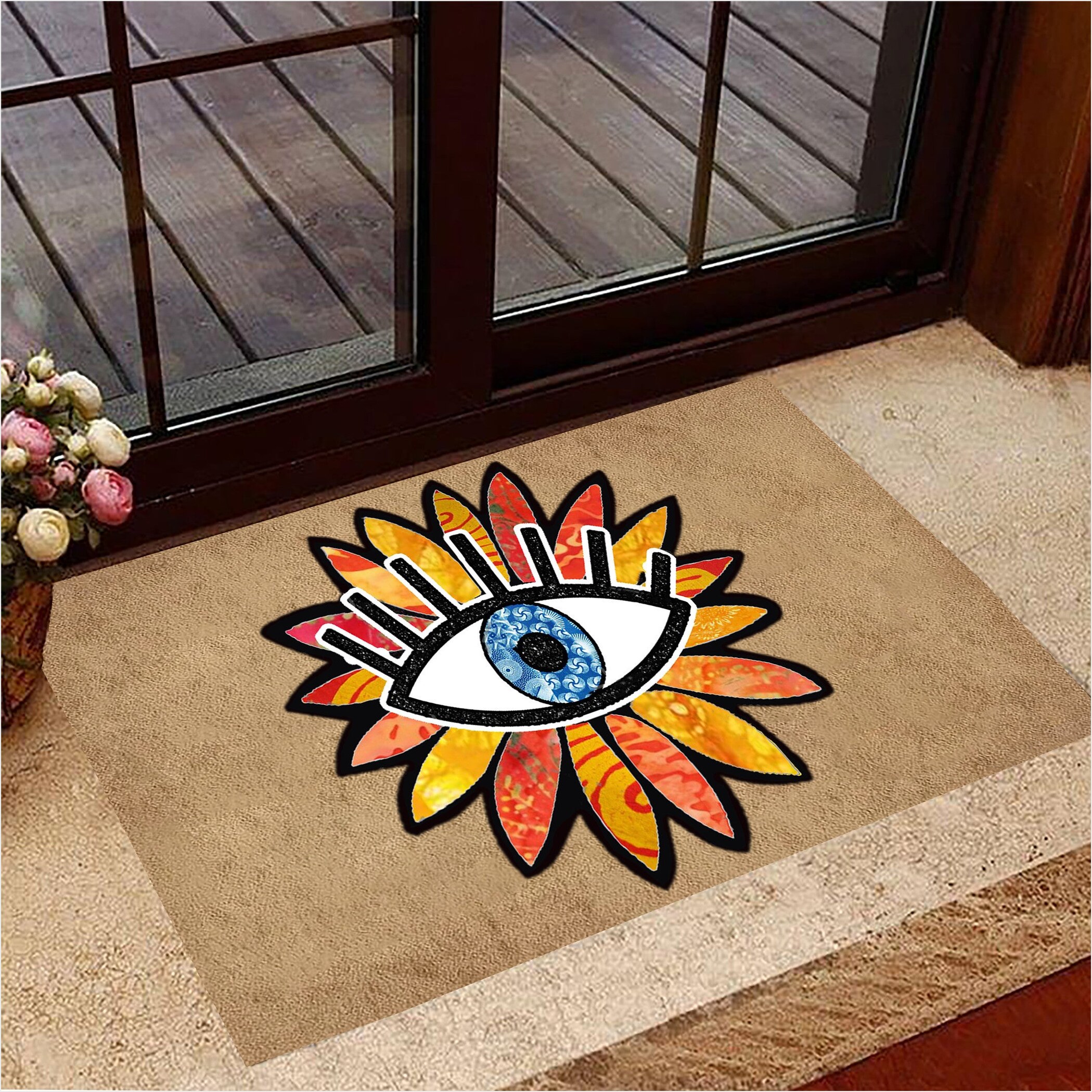 Evil Eye Doormat Evil Eye Welcome Mat Entry Front Door Mat Indoor Gifts For Best Friend-1
