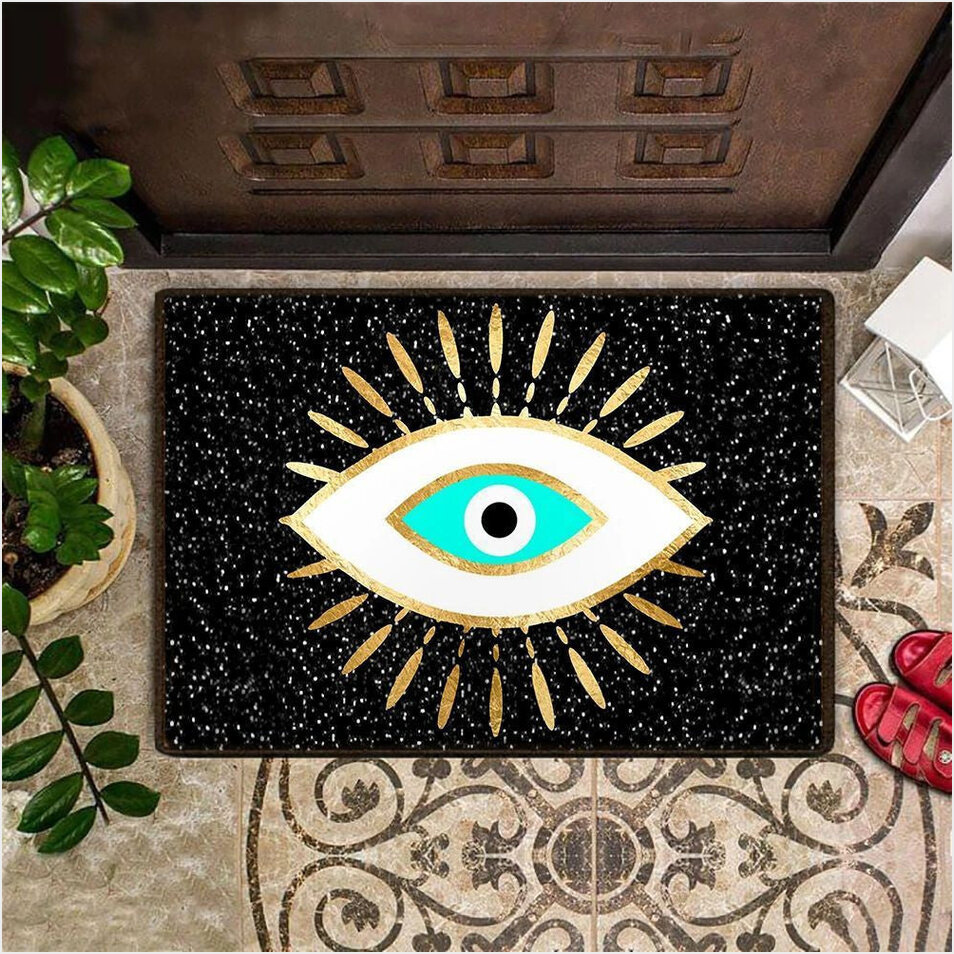 Evil Eye Doormat Front Door Rug Outdoor Indoor Hobby Lobby Door Mat Entrance Mat For Sale-1 Evil Eye Doormat Front Door Rug Outdoor Indoor Hobby Lobby Door Mat Entrance Mat For Sale-1