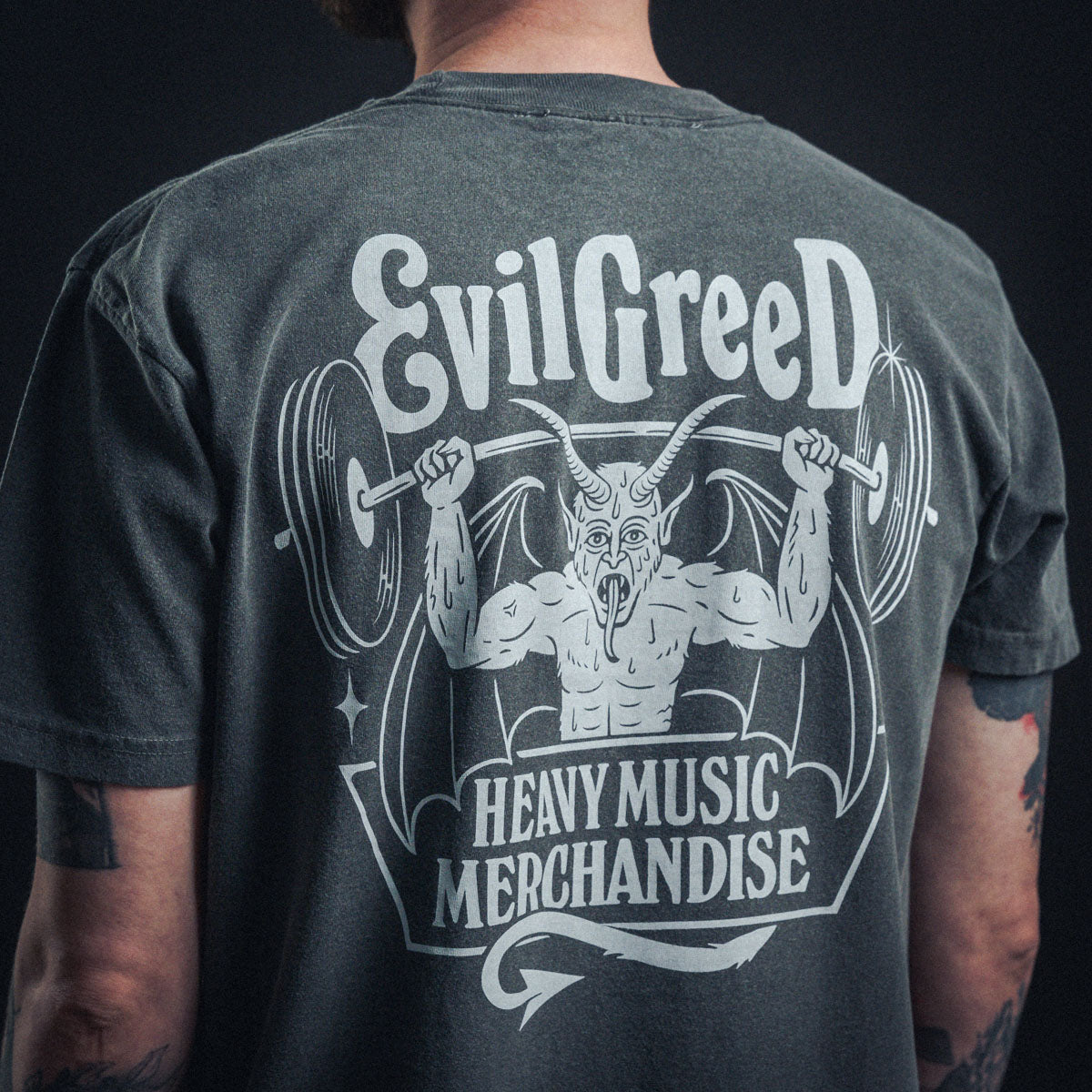 Evil Greed Merch Heavy Music Grey Shirt Evil Greed Shirt Father'S Day Gifts For Husband-1