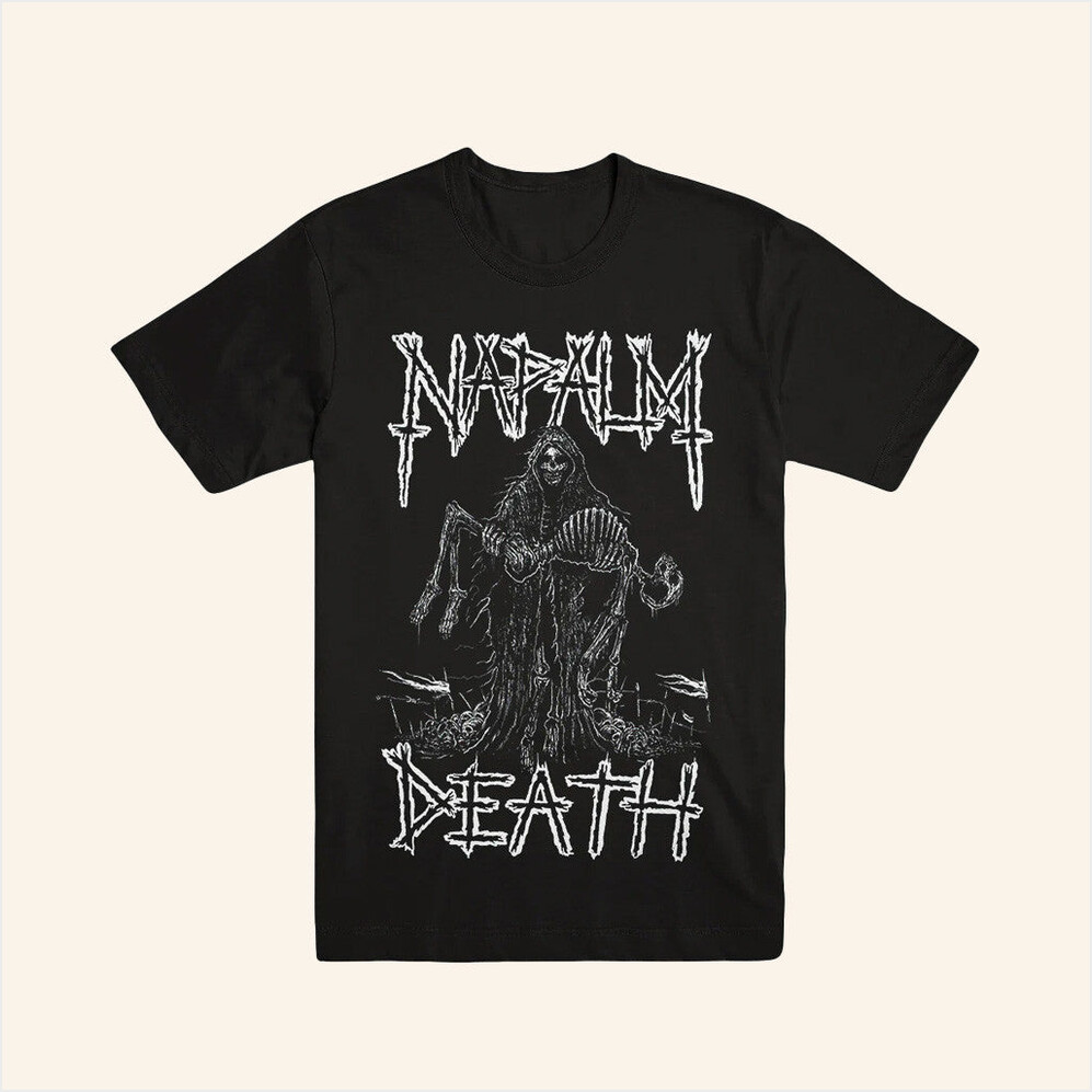 Evil Greed Merch Napalm Death Reaper T-Shirt Gifts For Dudes Birthday Gifts For Fans-1 Evil Greed Merch Napalm Death Reaper T-Shirt Gifts For Dudes Birthday Gifts For Fans-1