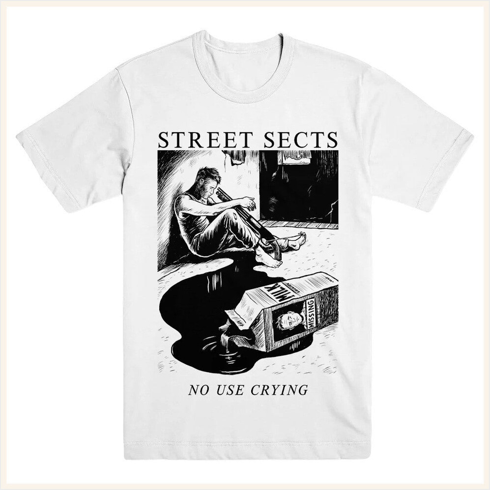 Evil Greed Merch Street Sects No Use Crying Shirt Meaningful Gifts For Boyfriend Gifts For BFF-1