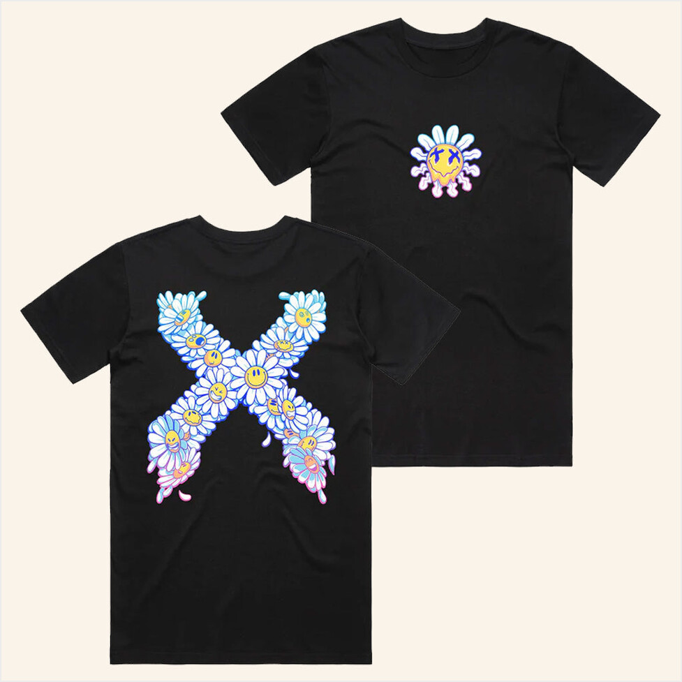 Excision Merch Excision Daisy T-Shirt Gift Ideas For Friends Birthday Gifts For Fans-1