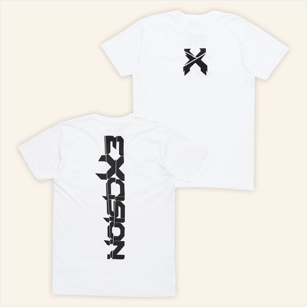 Excision Merch Excision Vertical Shirt White Gifts For Dudes Birthday Gifts For Best Friend-1