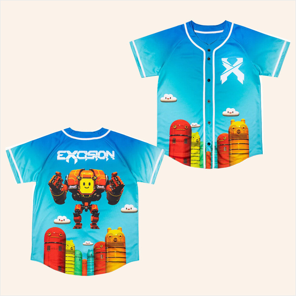 Excision Merch Home Robot Baseball Jersey Blue Present For Friends Gifts For Best Friend-1