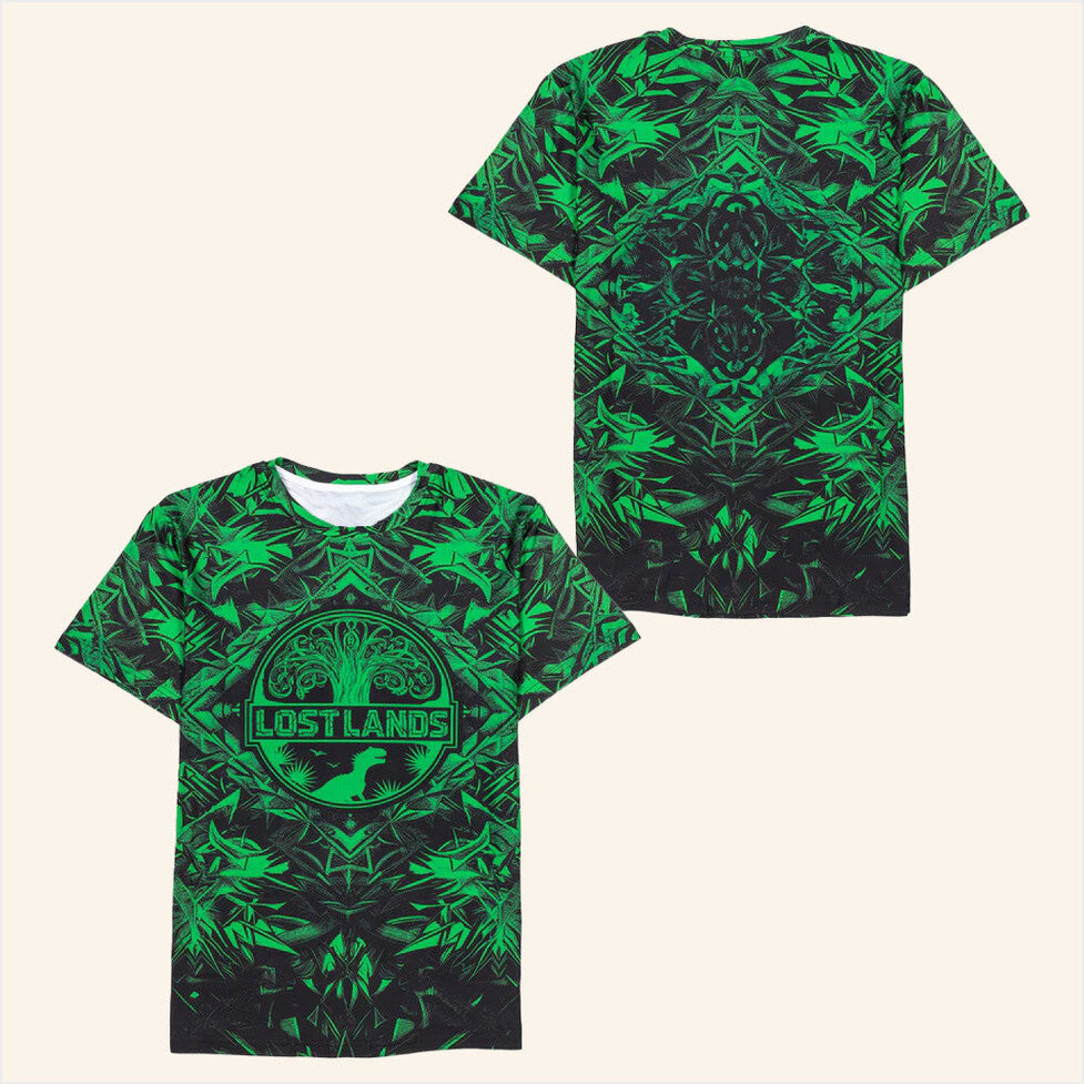 Excision Merch Lost Lands 2024 Green T-Shirt Best Gifts For Friends Birthday Gifts For Him-1