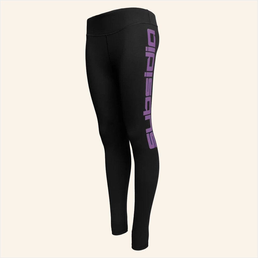 Excision Merch Subsidia Mid Waist Leggings Black Purple Gifts For Mom Gifts For Besties-1