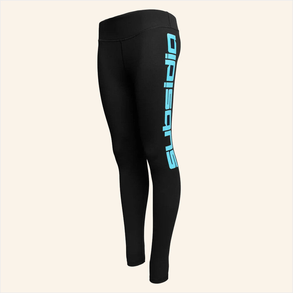 Excision Merch Subsidia Mid Waist Leggings Black Turquoise Gifts For Her Birthday Gifts For BFF-1