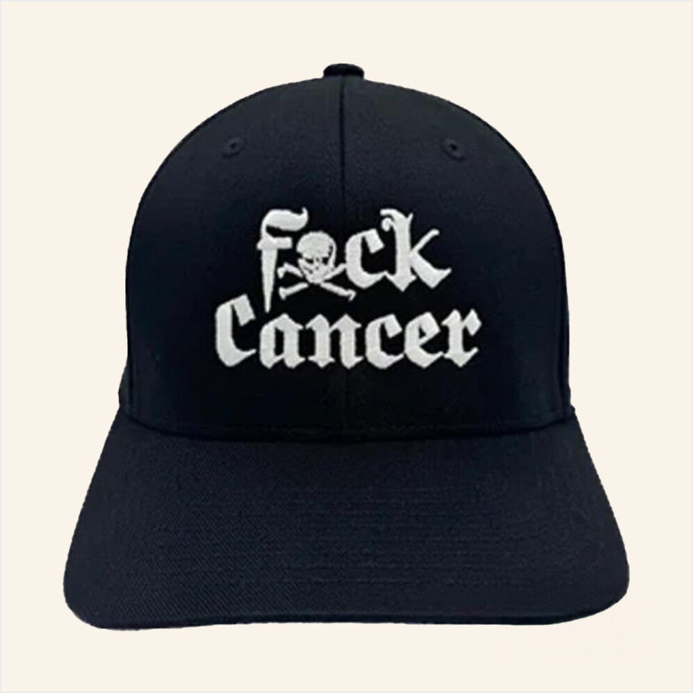 F Cancer Merch Embroidered Hat Birthday Gift Ideas For Dad Gifts For BFF Christmas Presents Ideas-1