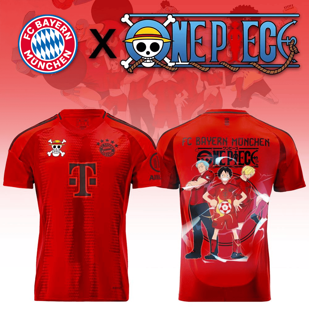 FC Bayern Munich x One Piece Jersey Bayern Munich Merch Unique Father's Day Gifts-1