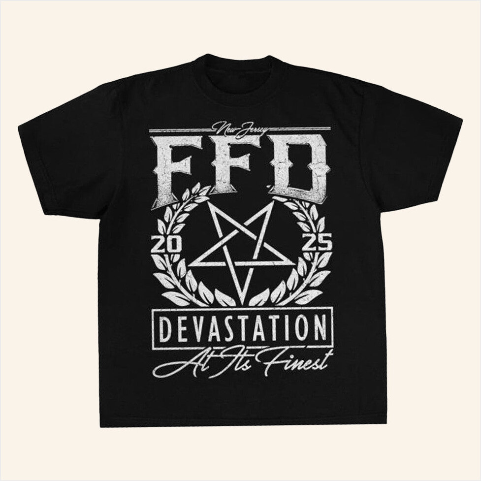 FFD Official Merch Devastation T-Shirt Gifts For Boyfriend Birthday Gifts For Friends-1