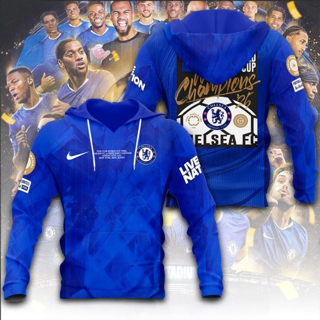 FIFA Club World Cup Champions '25 Chelsea FC Hoodie Fan Merch Gift Ideas For Him-1