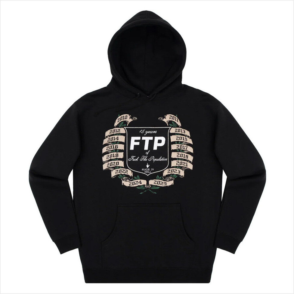 FTP Merch 15 Year Anniversary Hoodie Fthepopulation Merch Gifts For Him Gifts For Friends-1