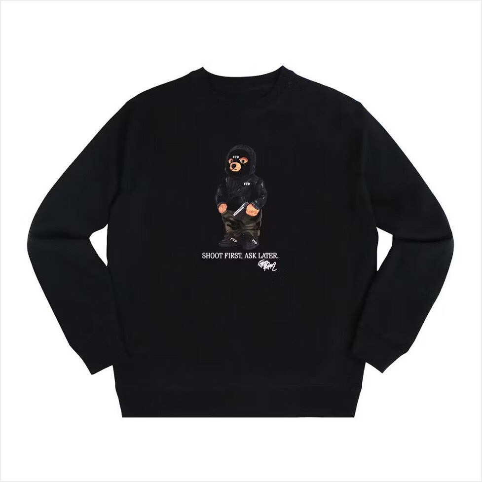 FTP Merch FTP Hooded Bear Crewneck Sweatshirt Gifts For Friends Birthday Gifts For Him-1