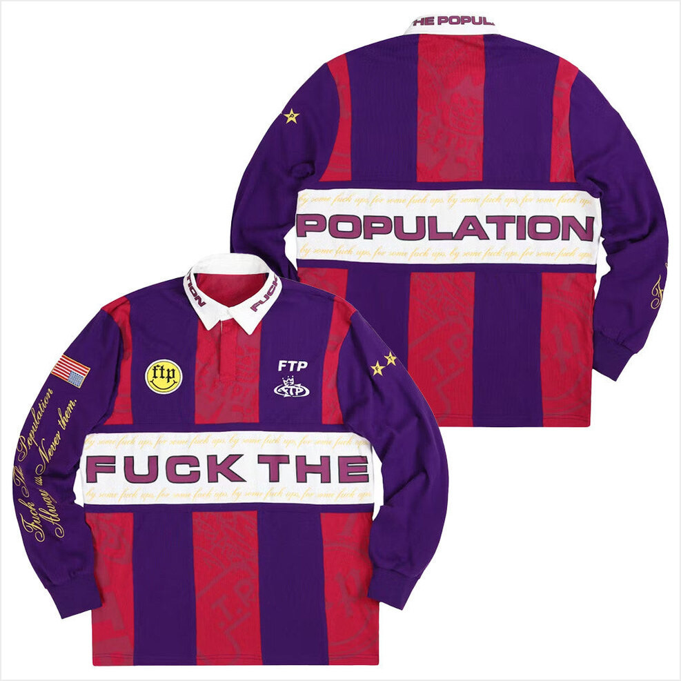 FTP Merch Long Sleeve Polo Shirt Gift Ideas For Husband Birthday Gifts For Besties-1