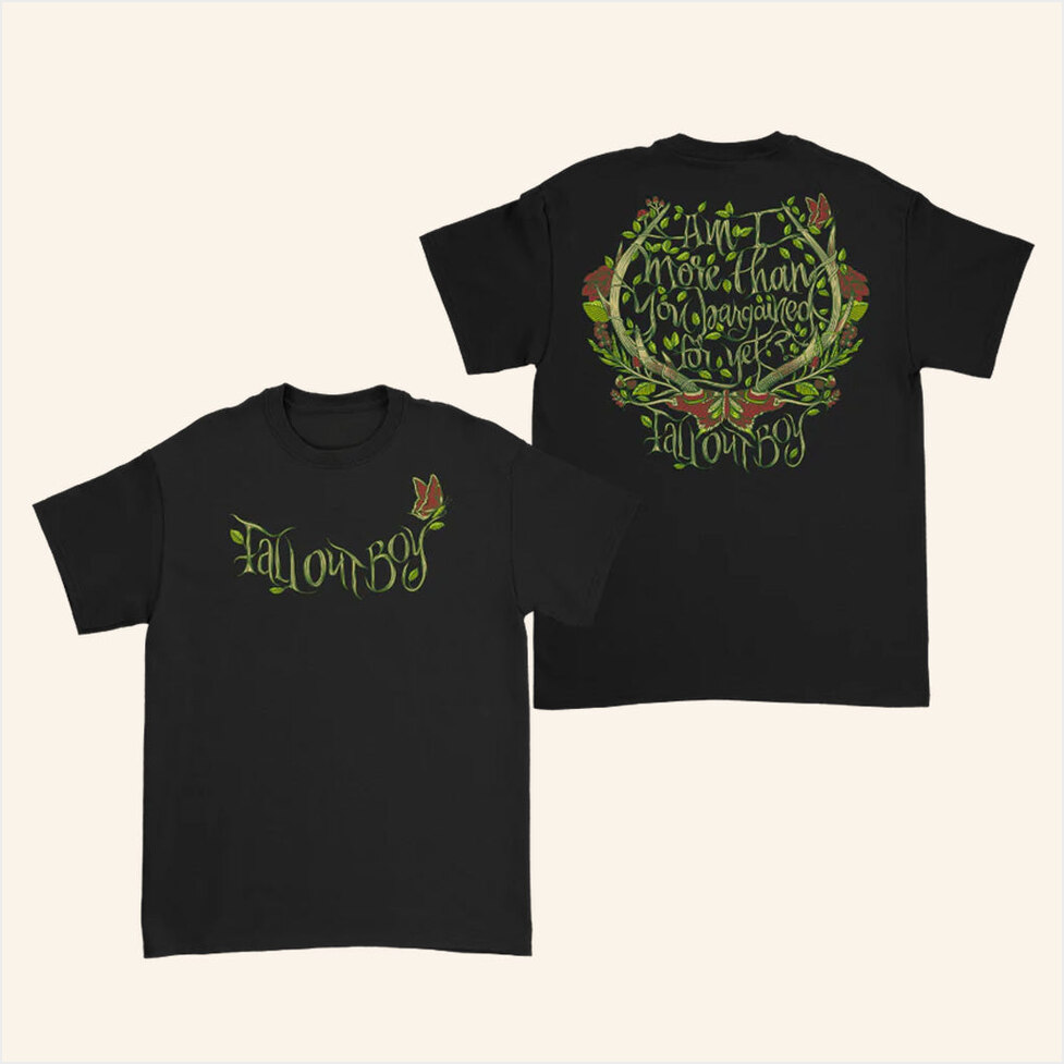 Fall Out Boy Merch Antler T-Shirt Best Birthday Gifts For Husband Gifts For Fans Christmas Presents-1