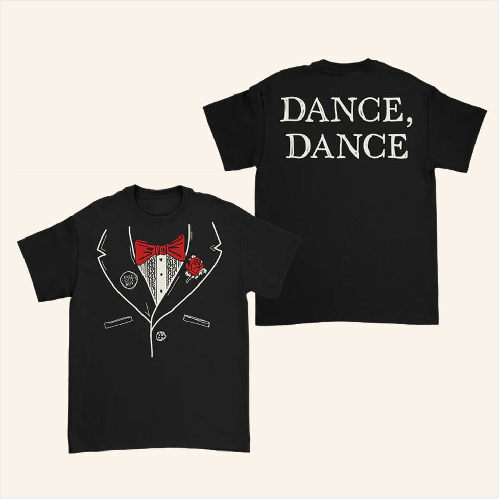 Fall Out Boy Merch Dance Dance Tuxedo T-Shirt Best Birthday Gifts For Him Gifts For BFF-1