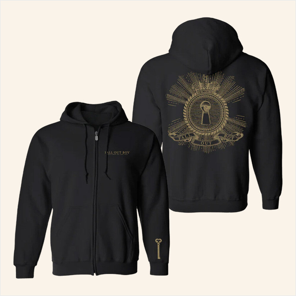 Fall Out Boy Merch Keyhole Zip Hoodie Birthday Ideas For Husband Birthday Gifts For Besties-1