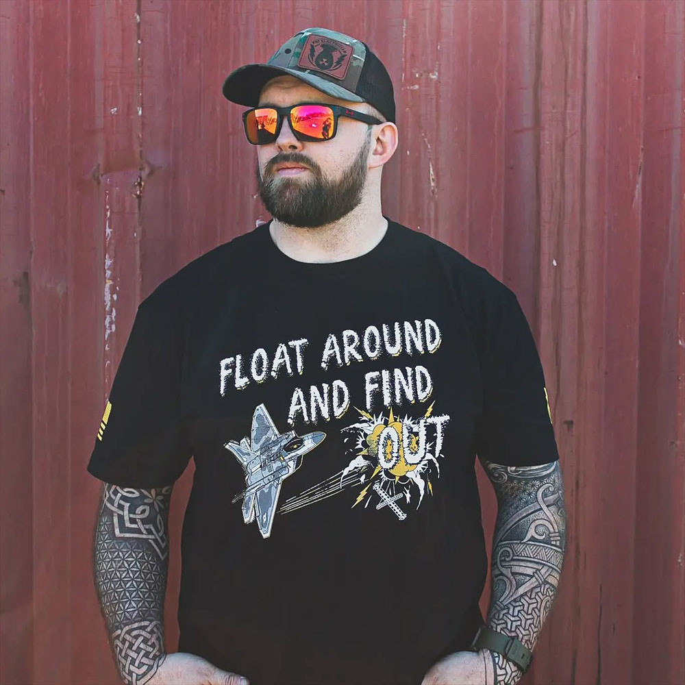 Fat Electrician Merch Float Around And Find Out T-Shirt Good Father's Day Gifts-1