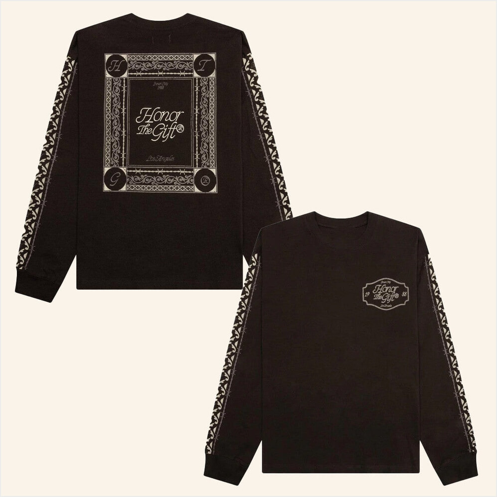 Feature Merch Honor The Gift Holiday Honor The Gift Pattern Black Long Sleeve Shirt Best Gifts For Him-1 Feature Merch Honor The Gift Holiday Honor The Gift Pattern Black Long Sleeve Shirt Best Gifts For Him-1