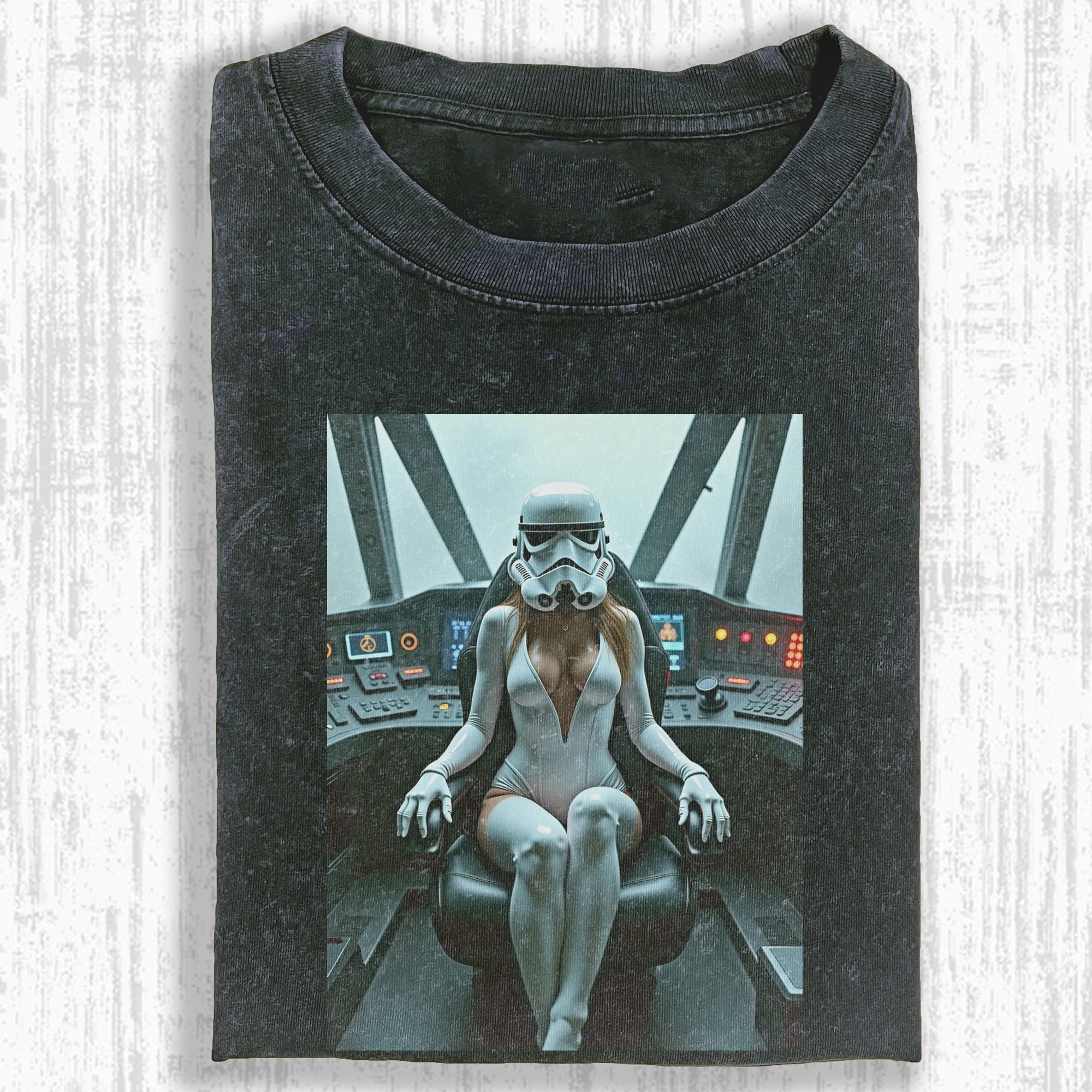Female Soldier In The Cockpit Of A Battleship Tshirt Father'S Day Gifts For Star Wars Lovers-1