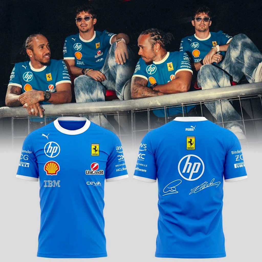 Ferrari HP Puma 2025 Monza T-Shirt Ferrari Merch Gifts For Racing Fans-1