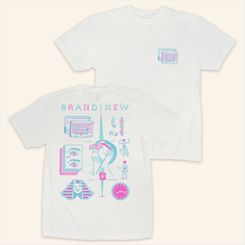 Fightoffyourdemons Merch Brand New Science Fiction Mixtape T-Shirt Friends Gifts Gifts For BFF-1