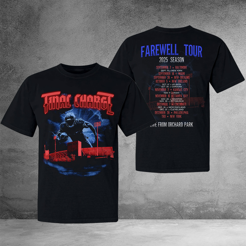 Final Charge Farewell Tour 2025 Season T-Shirt Gifts For Fans-1