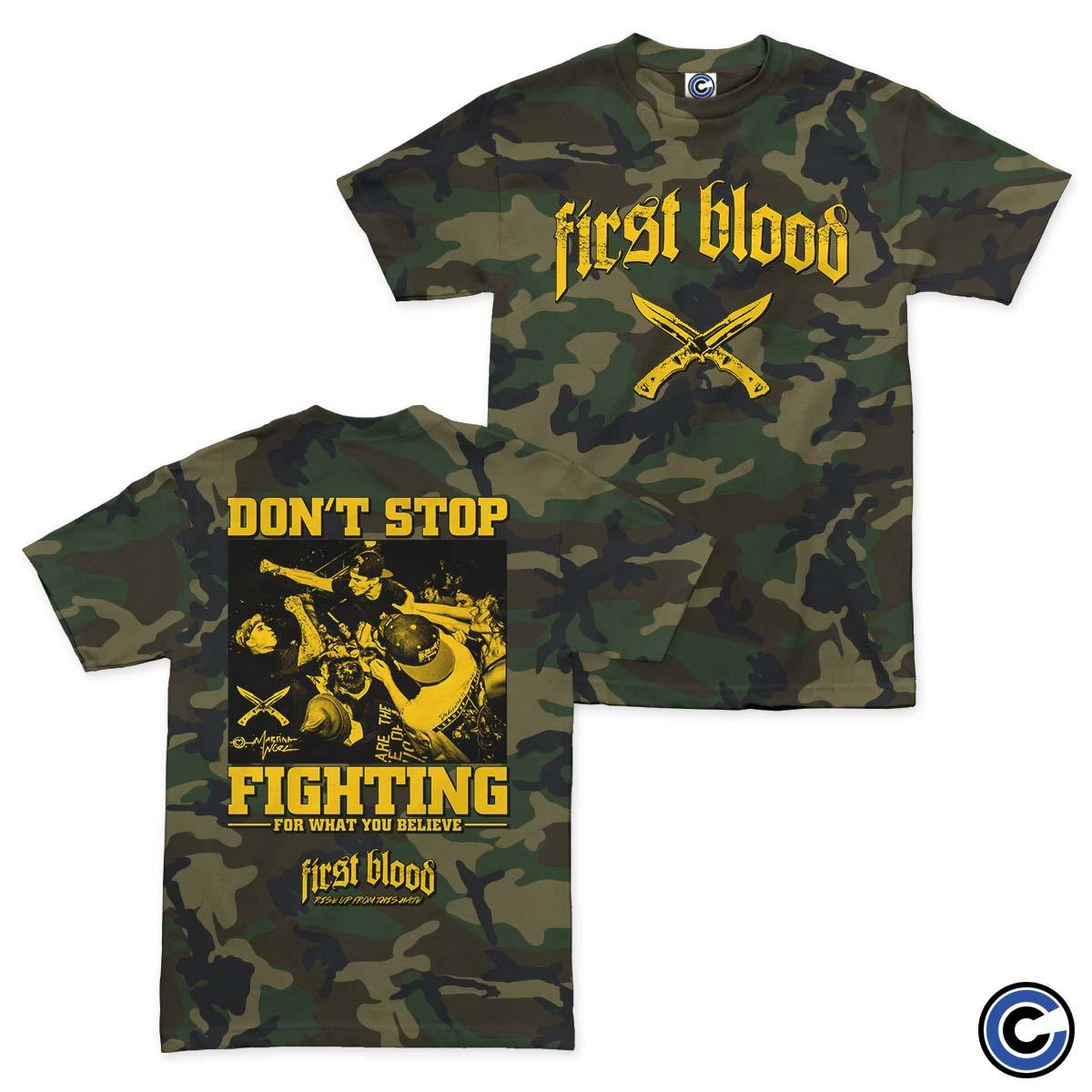 First Blood Merch Don't Stop Fighting Shirt First Blood Shirt-1