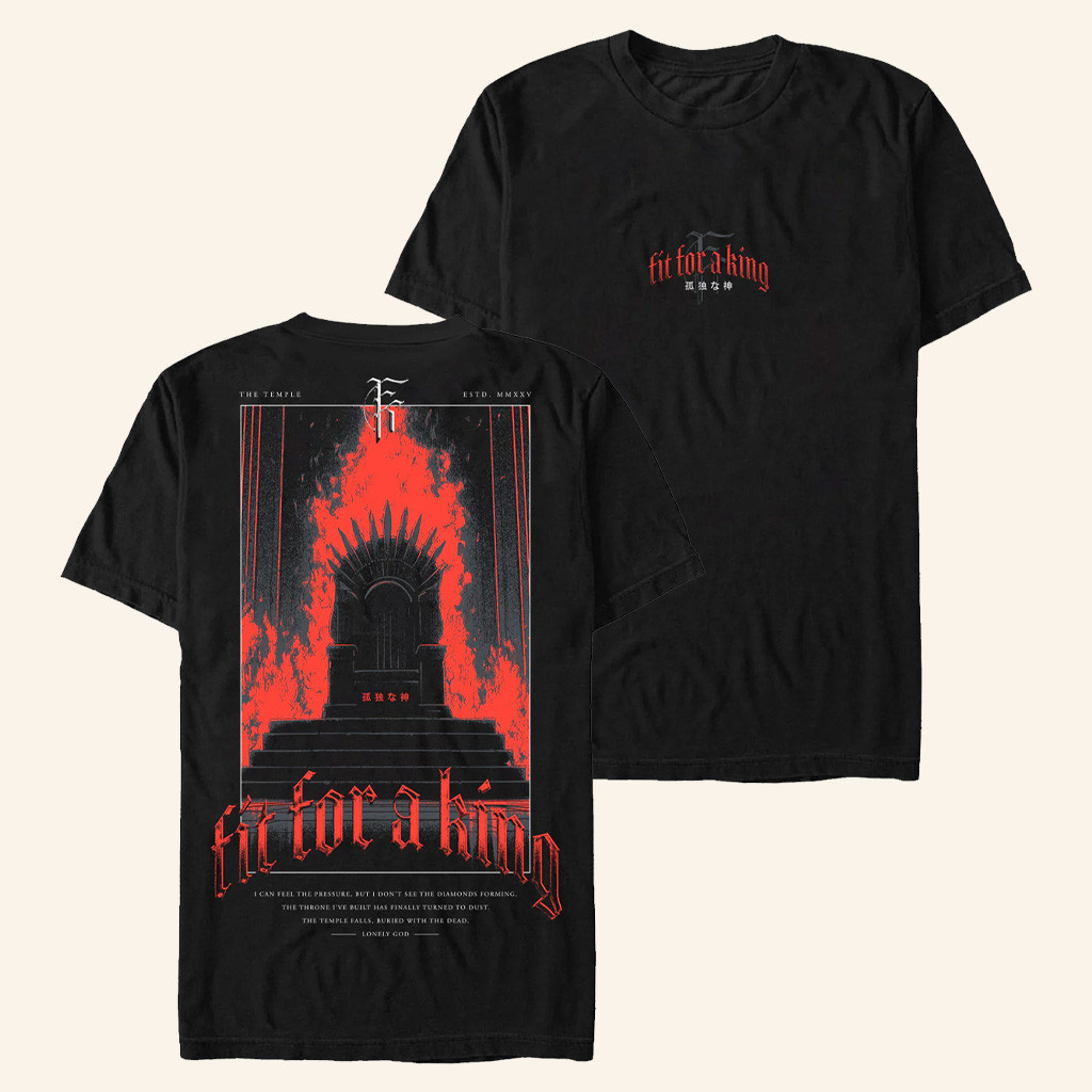 Fit For A King Merch Throne T-Shirt Unique Gifts For Husband-1