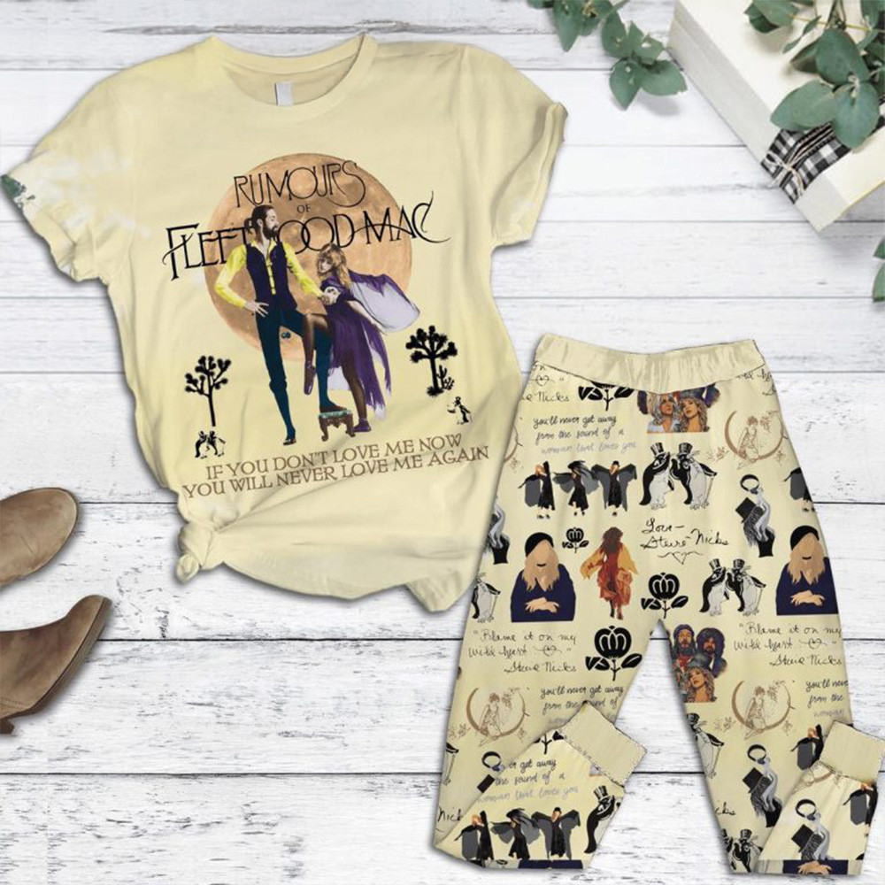 Fleetwood Mac If You Don't Love Me Now Pajamas Set Fleetwood Mac Merch Gifts For Wife-1