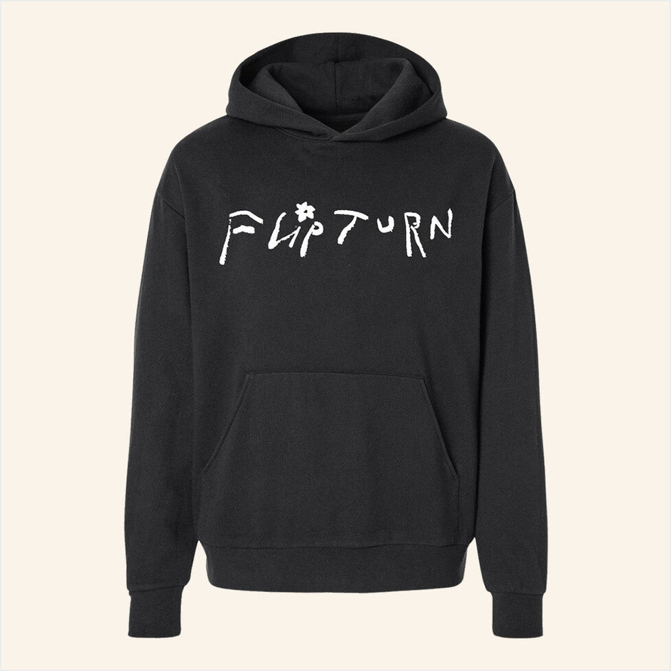 Flip Turn Merch Black Hoodie Best Gifts For Husband Birthday Gifts For Best Friend-1
