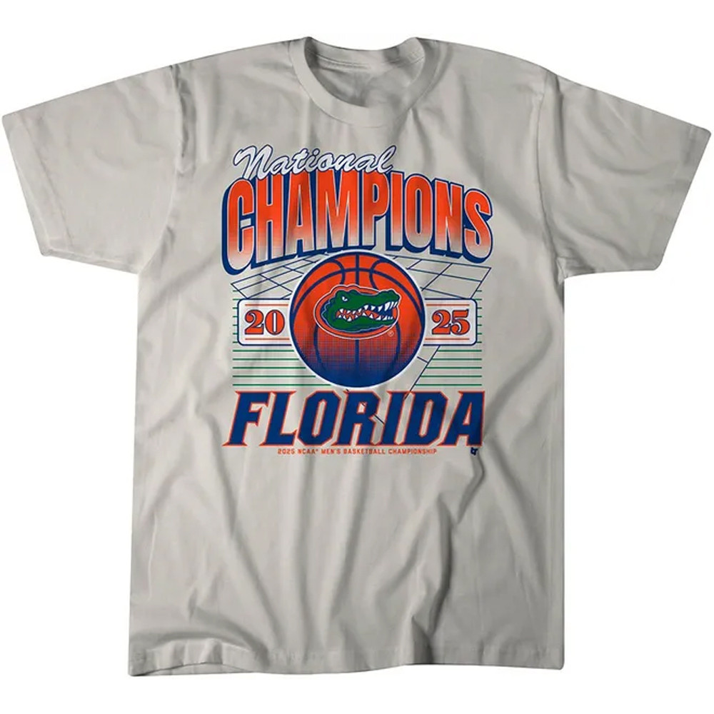 Florida Basketball 2025 NCAA Champions Grid Shirt Good Gifts For Basketball Lovers-1
