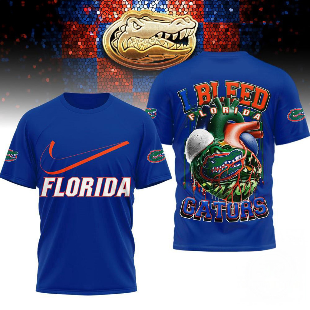 Florida Gators 2025 NCAA I Bleed Shirt Florida Gators Merch Gift For Football Fans-1