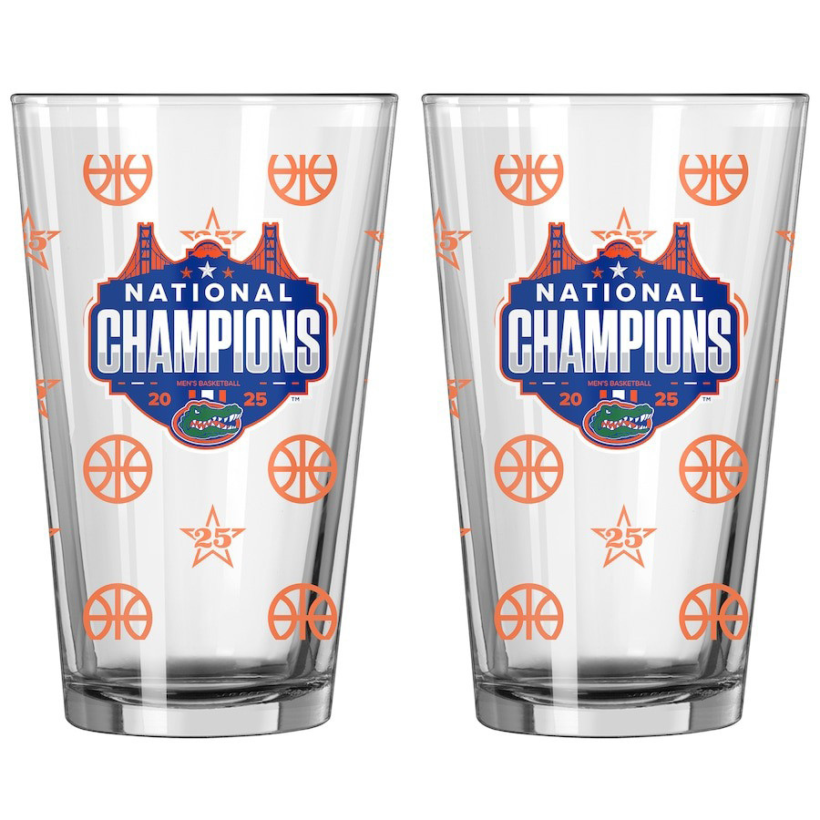 Florida Gators 2025 NCAA Men's Basketball National Champions Glass Gifts For Fans-1