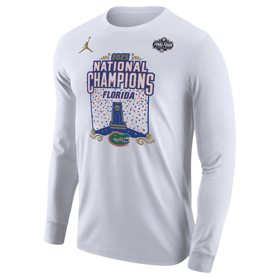 Florida Gators 2025 NCAA Men's Basketball National Champions Long Sleeve Shirt Husband Gifts-1