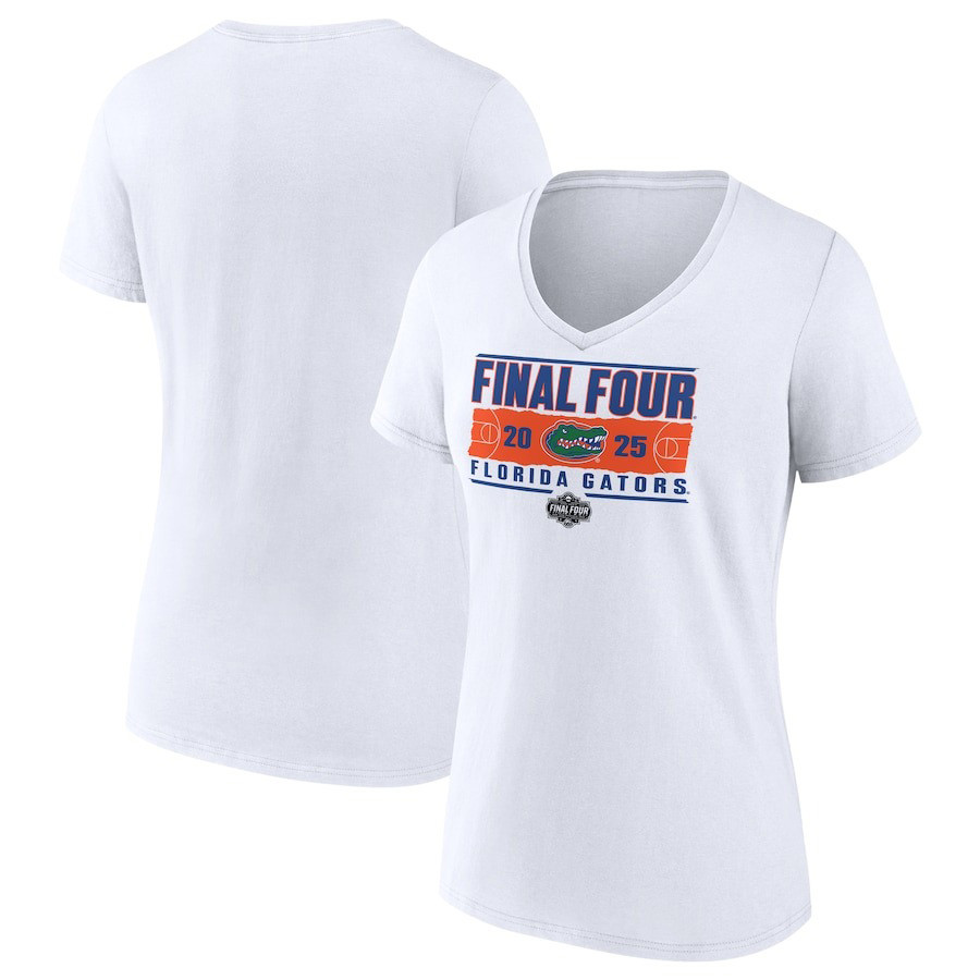 Florida Gators 2025 NCAA Men's Basketball Tournament March Madness Final Four V-Neck Shirt Women-1