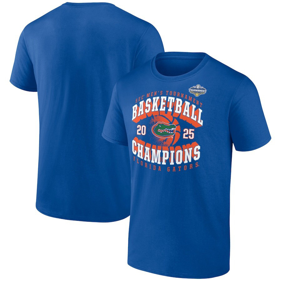 Florida Gators 2025 SEC Men's Basketball Conference Tournament Champions T-Shirt For Fans Gift-1