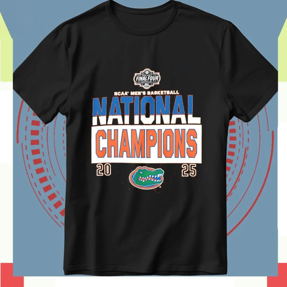 Florida Gators Champion 2025 Ncaa Men'S Basketball Shirt Gifts For Fans-1