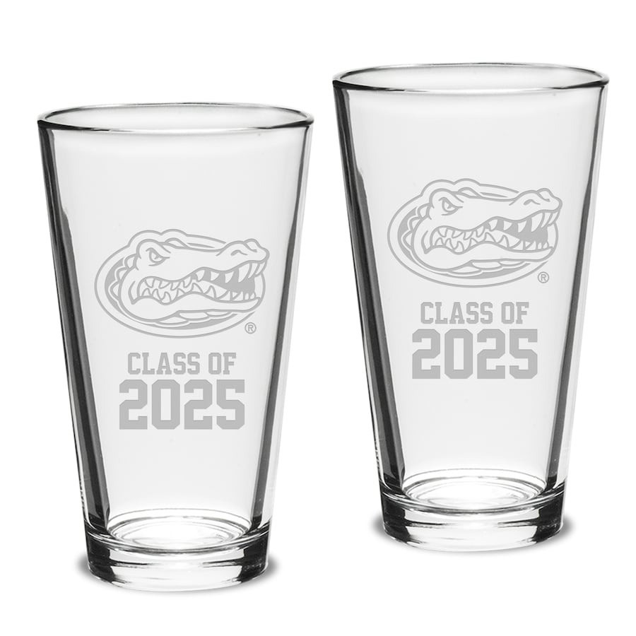 Florida Gators Class Of 2025 Pub Glass Gifts For Basketball Fan-1